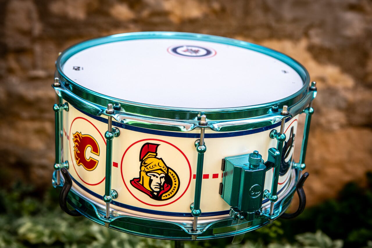 Neil Peart Memorabilia - Tour Used & Signed, With Exclusive "Hockey Night in Canada" DW Snare Drum