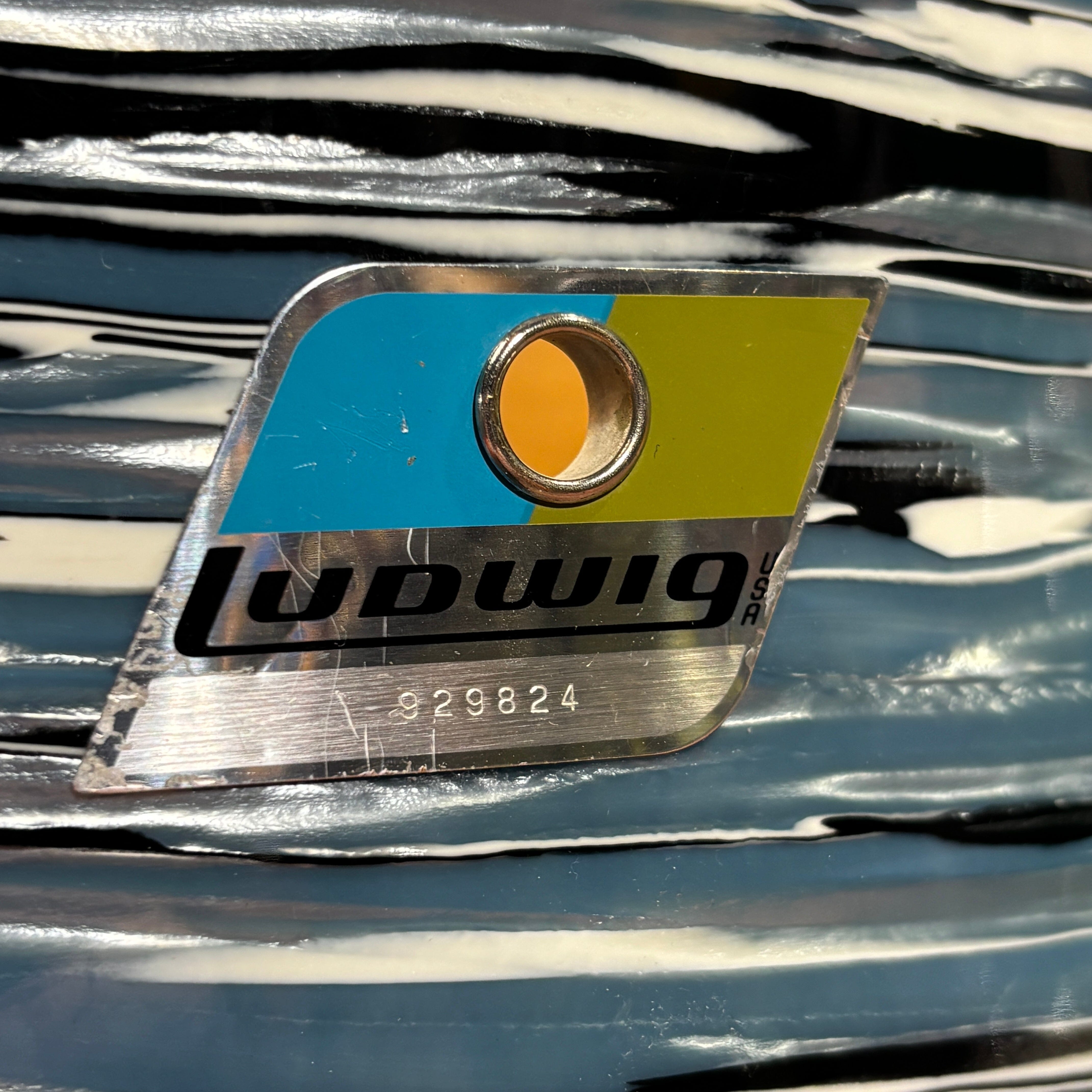 1970s Ludwig Blue Oyster “Bowling Ball” 24/13/16/18 Drum Kit 1972/Mid-'70s CONSIGNMENT DRUM KIT LUDWIG 