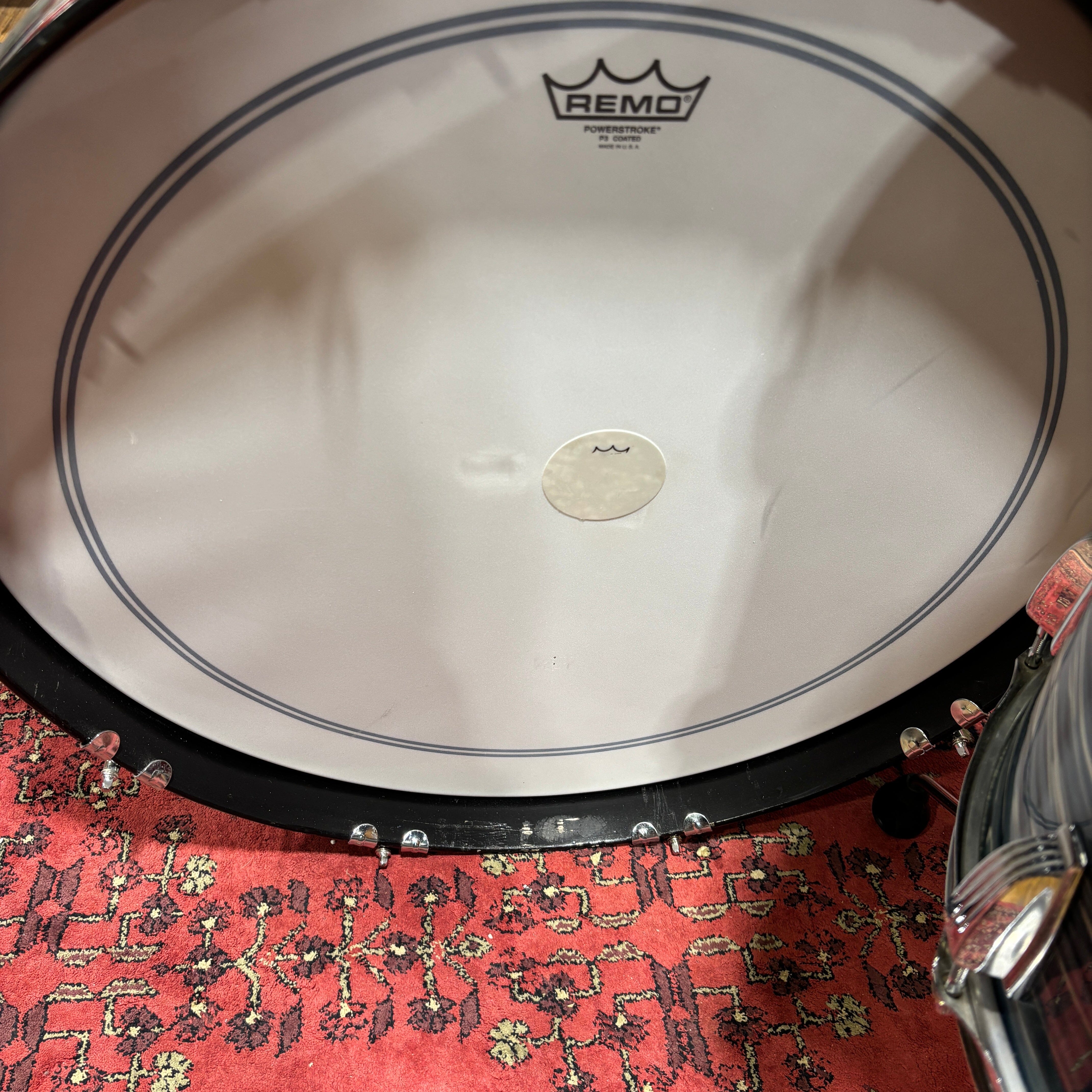 1970s Ludwig Blue Oyster “Bowling Ball” 24/13/16/18 Drum Kit 1972/Mid-'70s CONSIGNMENT DRUM KIT LUDWIG 