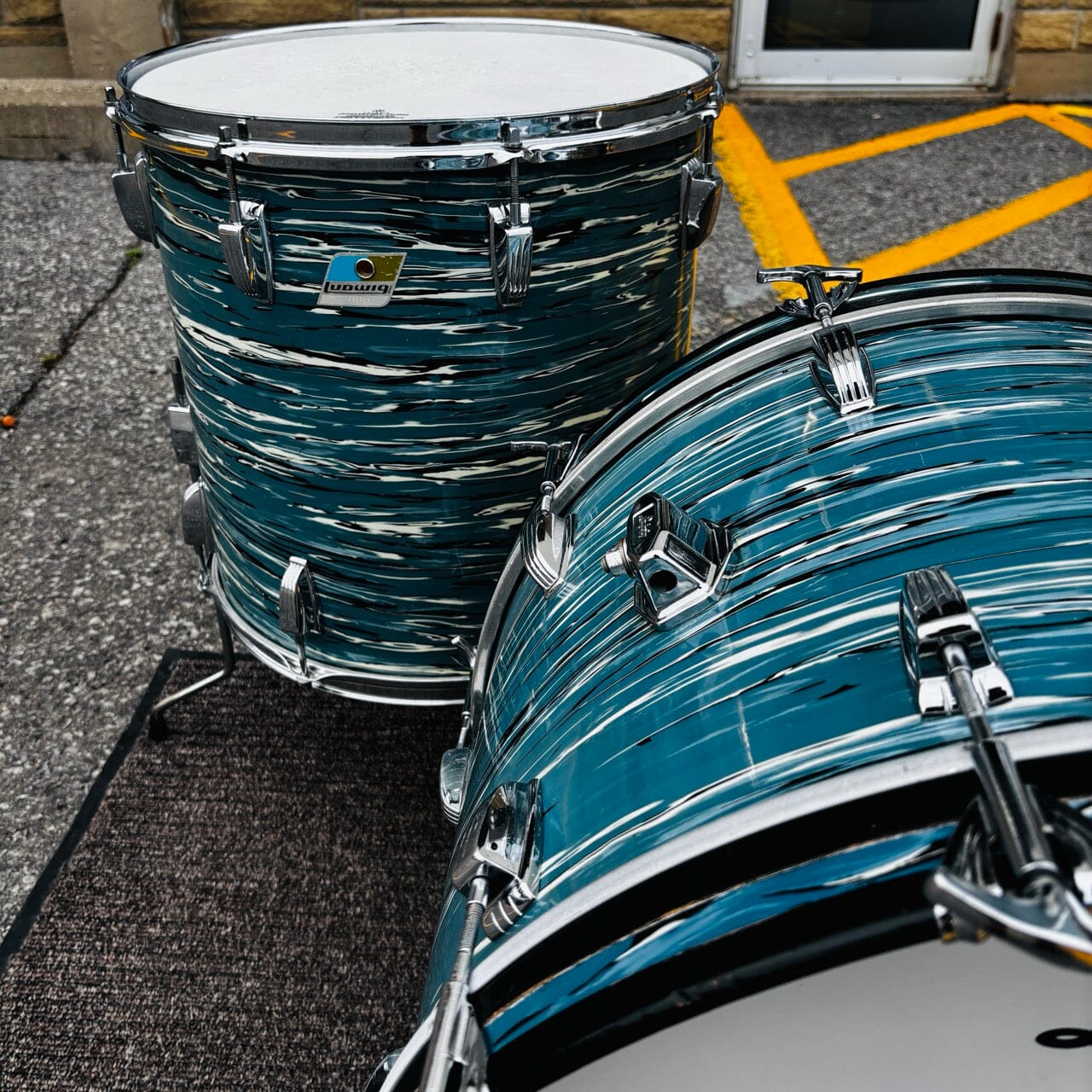 1971 Ludwig Super Classic 3-Piece Drum Set Oyster Blue Pearl CONSIGNMENT DRUM KIT LUDWIG 