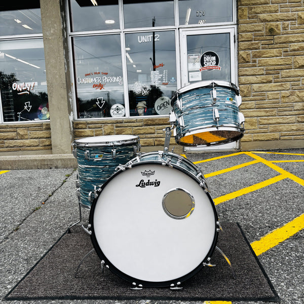 1971 Ludwig Super Classic 3-Piece Drum Set Oyster Blue Pearl CONSIGNMENT DRUM KIT LUDWIG 