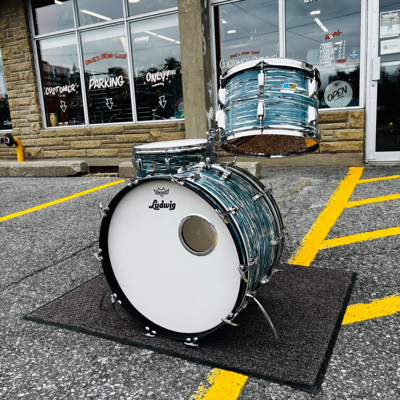 1971 Ludwig Super Classic 3-Piece Drum Set Oyster Blue Pearl CONSIGNMENT DRUM KIT LUDWIG 