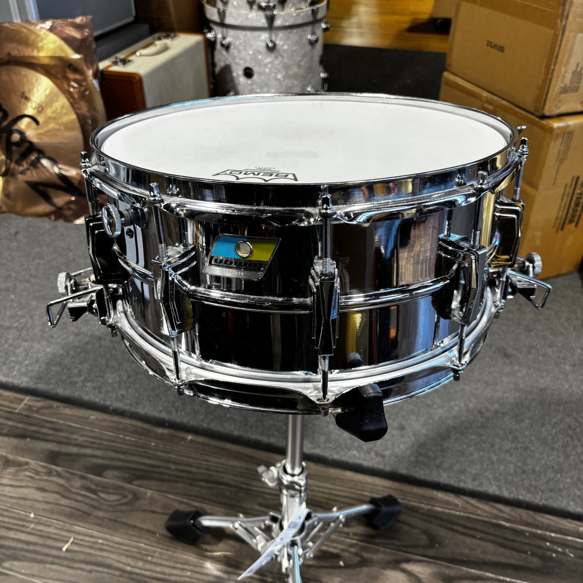 1971 Ludwig Super-Sensitive 6.5x14 Snare Drum – Chrome USED SNARE DRUMS LUDWIG 