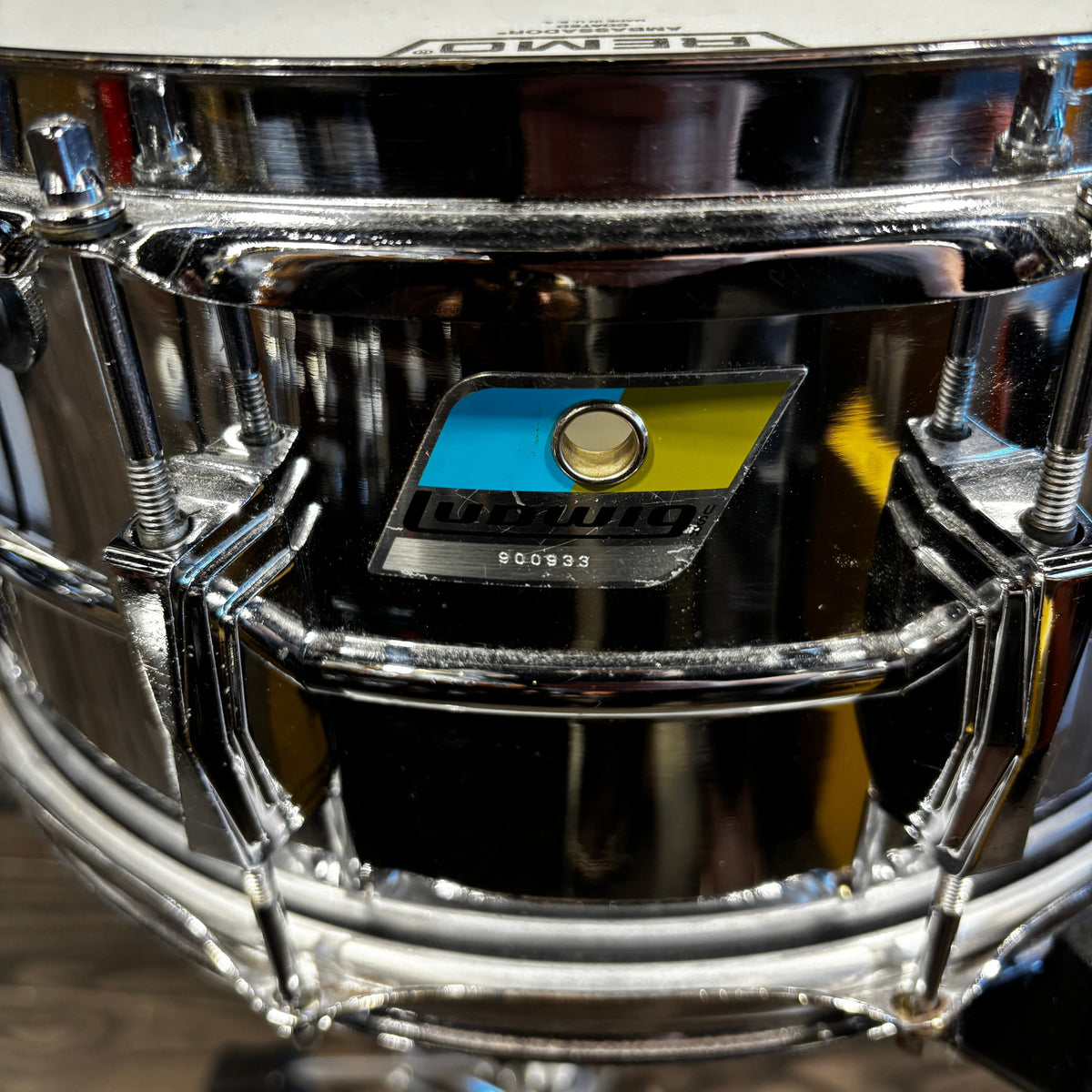 1971 Ludwig Super-Sensitive 6.5x14 Snare Drum – Chrome USED SNARE DRUMS LUDWIG 