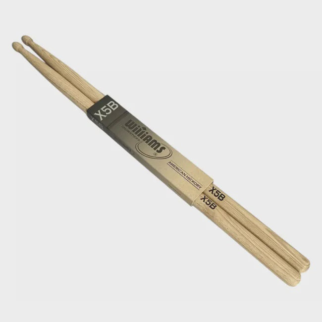 Williams X5B Standard Series Drum Sticks, American Hickory (DS-WST-X5B)