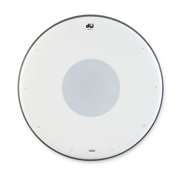 DW 14" 10 Lug Reverse Dot Snare Drum Head w/ Tuning Sequence (DRDHRD14-10R)