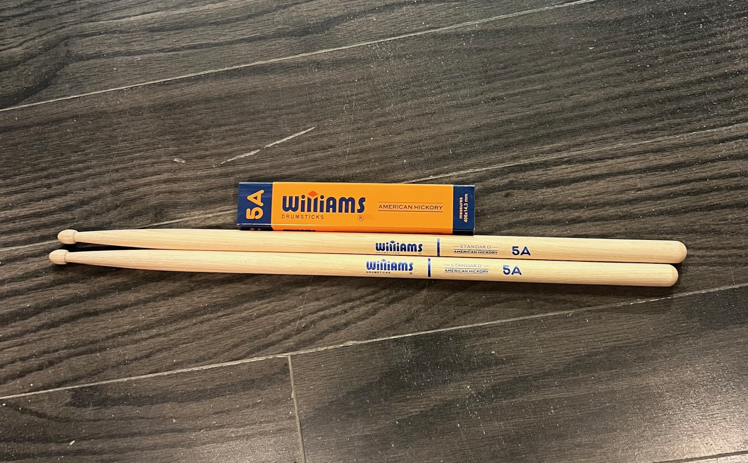 Williams 5A Standard Series Drum Sticks, American Hickory (DS-WST-5A)
