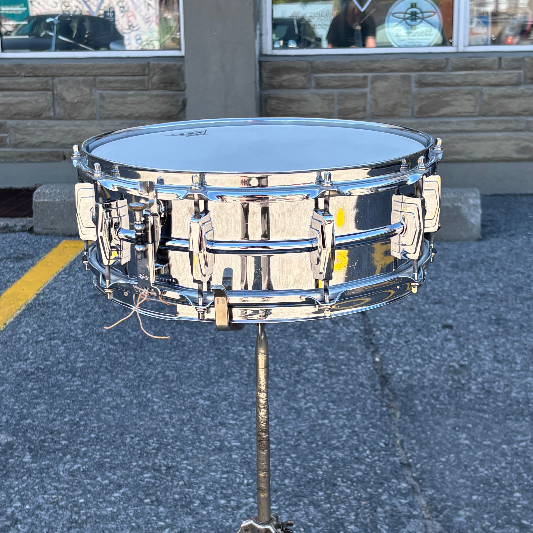 Ludwig No. 400 “Super Ludwig” 5x14 Chrome Over Brass Snare Drum