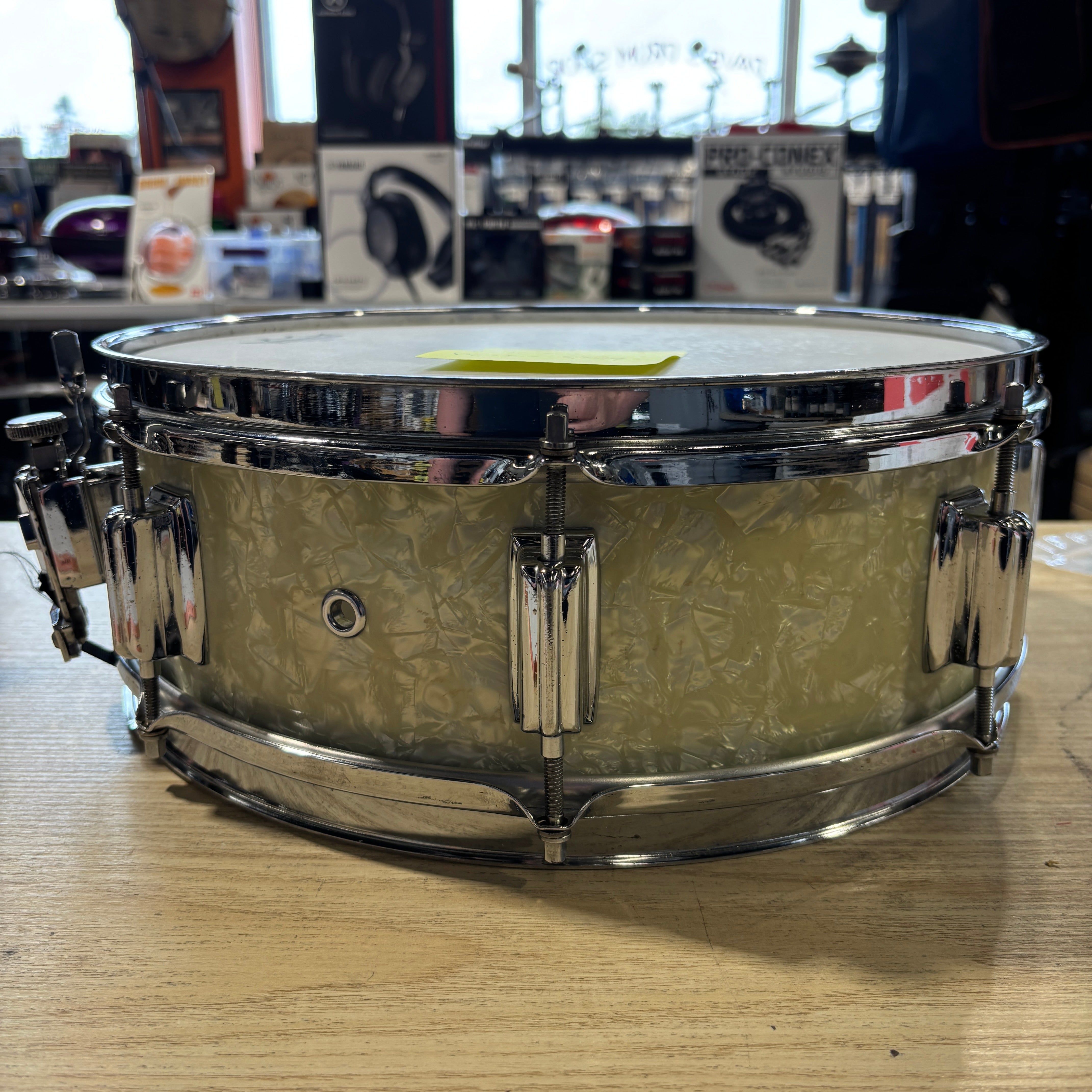 Rogers Cleveland Powertone 5x14 White Marine Pearl
