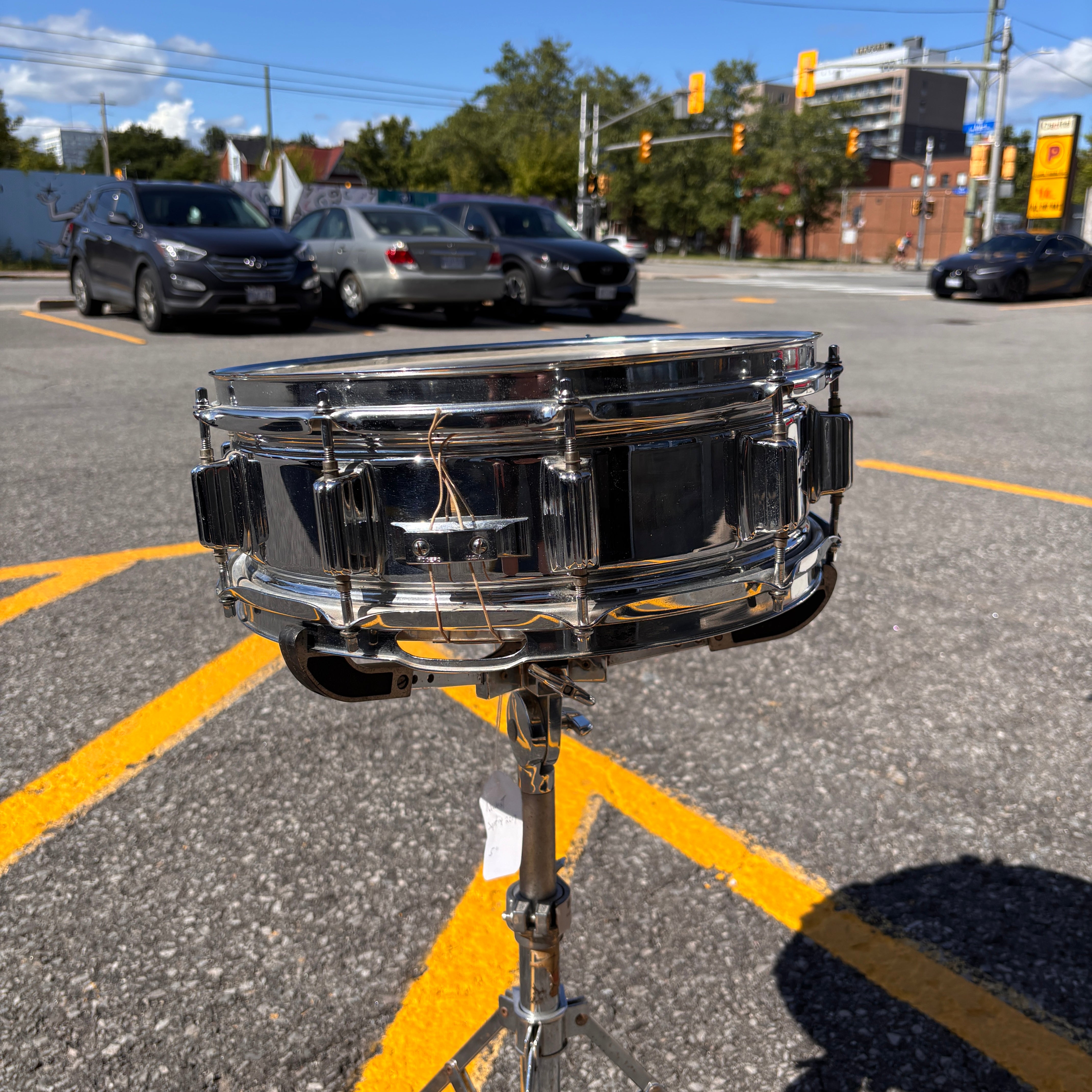 1970s Rogers SuperTen 5×14" Snare Drum  Chrome Over Steel
