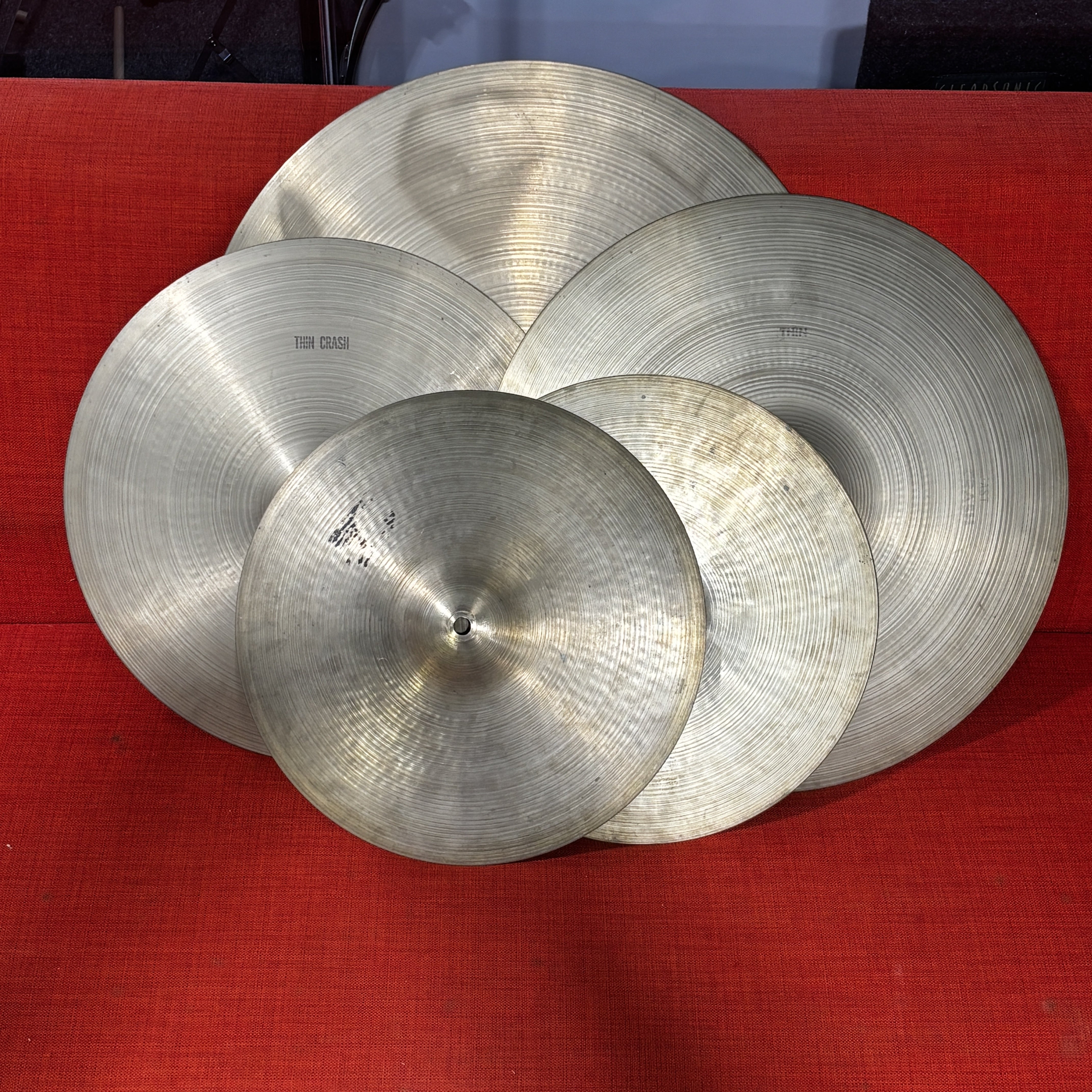 Vintage 1970s Canadian-Made Avedis Zildjian Cymbal Set