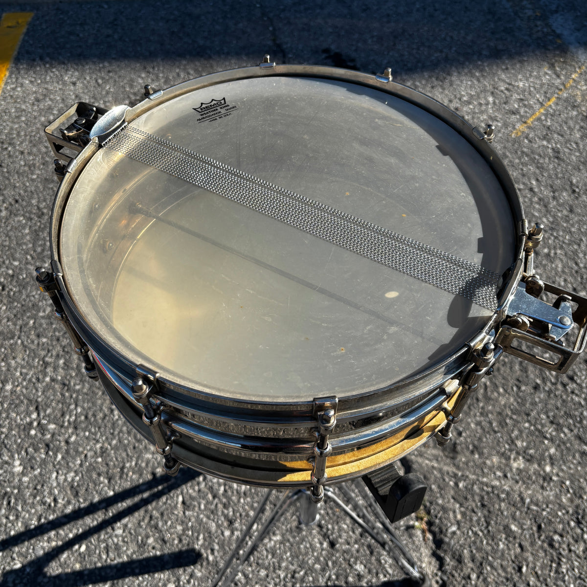 Ludwig & Ludwig Super-Ludwig 5×14 Snare Drum Nickel Over Brass 10 Lug