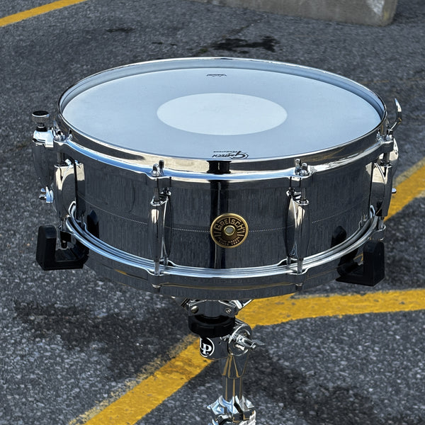 Gretsch USA Custom 4160 5 × 14" Chrome Over Brass Snare Drum – Used