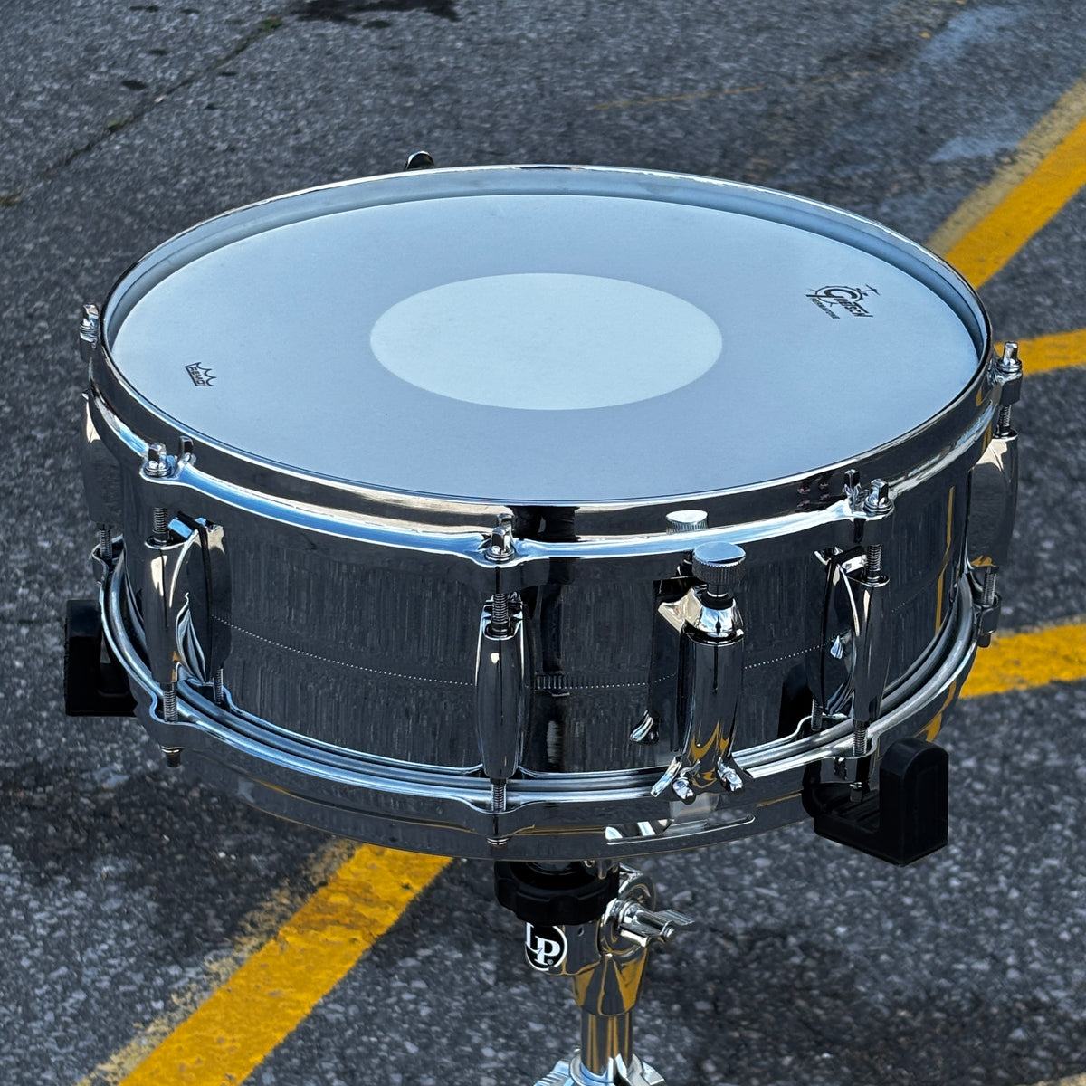 Gretsch USA Custom 4160 5 × 14" Chrome Over Brass Snare Drum – Used