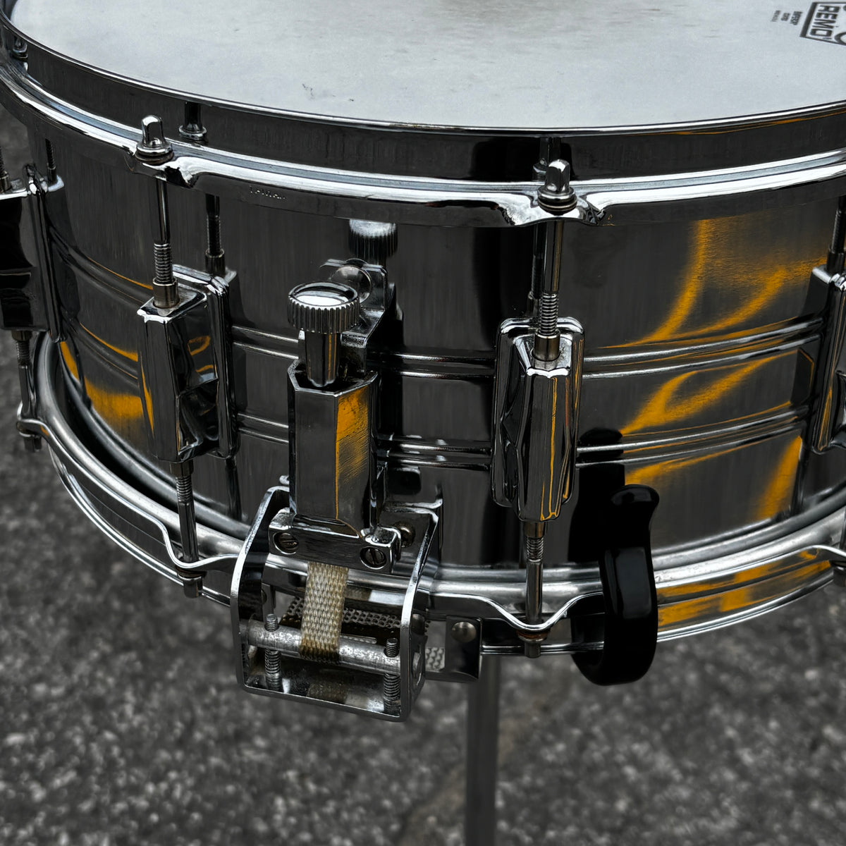 Pearl 14 × 6.5 Steel Snare Drum Late 1980s / Early 1990s