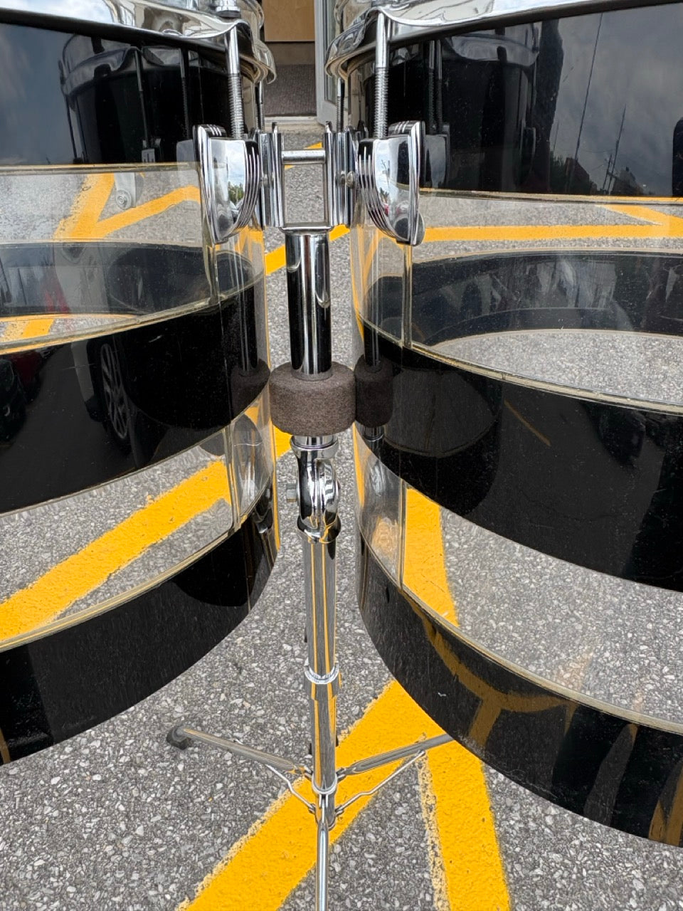 Vintage 1970's Ludwig Vistalite Pattern A Concert Toms – 13/14/15/16 with Stands