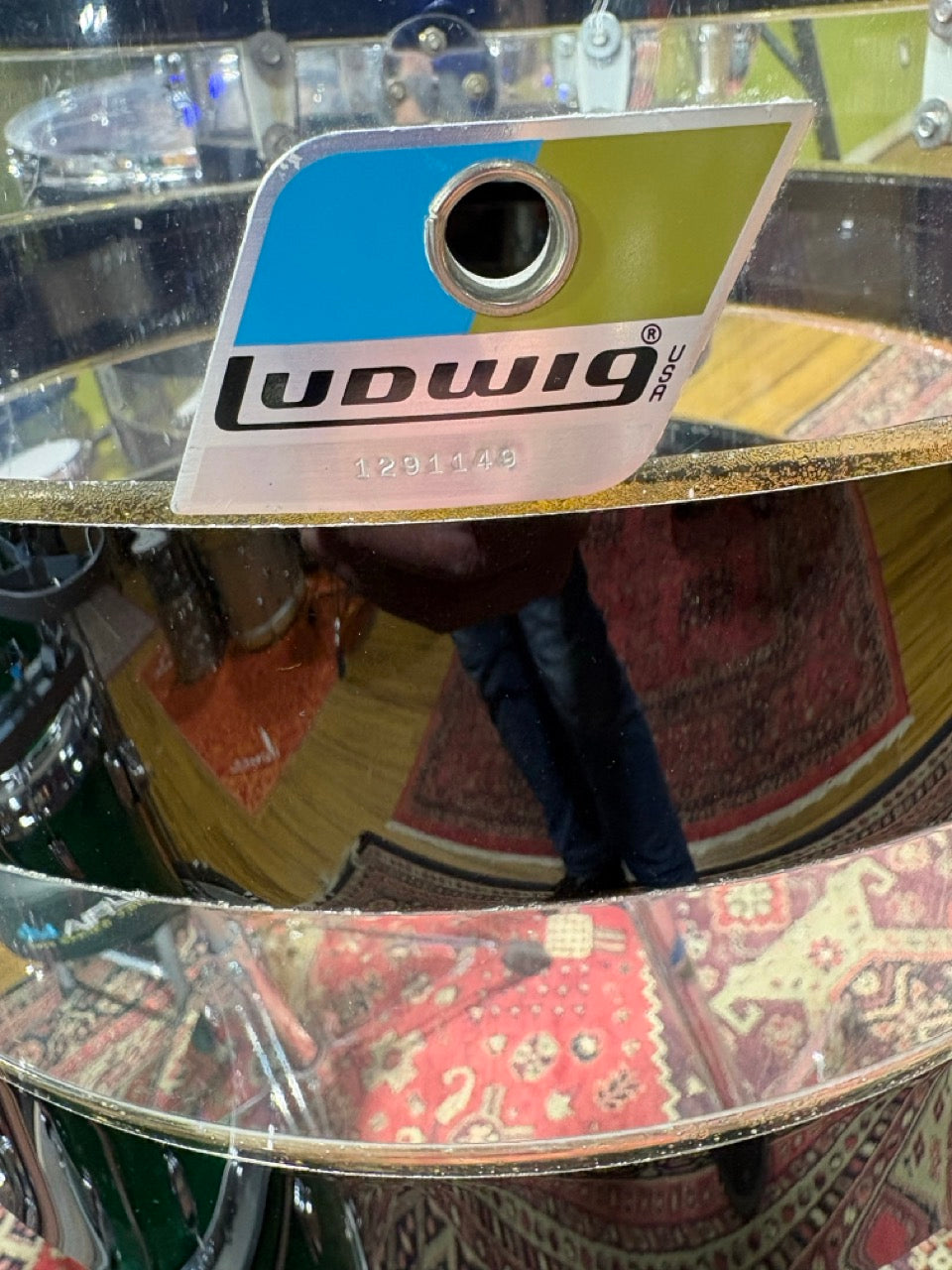 Vintage 1970's Ludwig Vistalite Pattern A Concert Toms – 13/14/15/16 with Stands