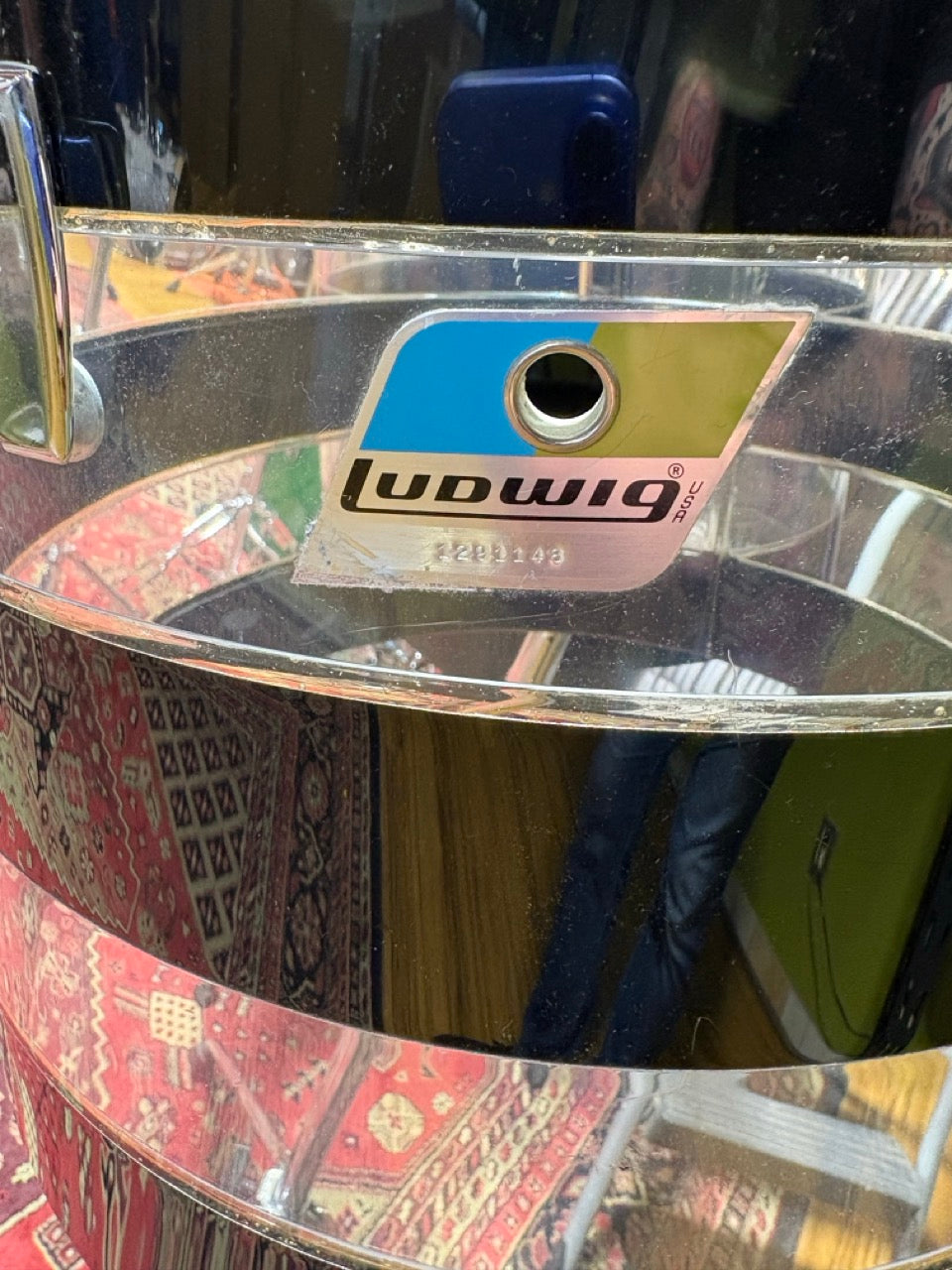 Vintage 1970's Ludwig Vistalite Pattern A Concert Toms – 13/14/15/16 with Stands