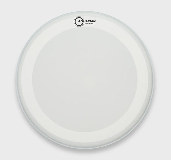 Aquarian 20" Super Kick II Texture Coated White Bass Drum Head (TCSKII20)