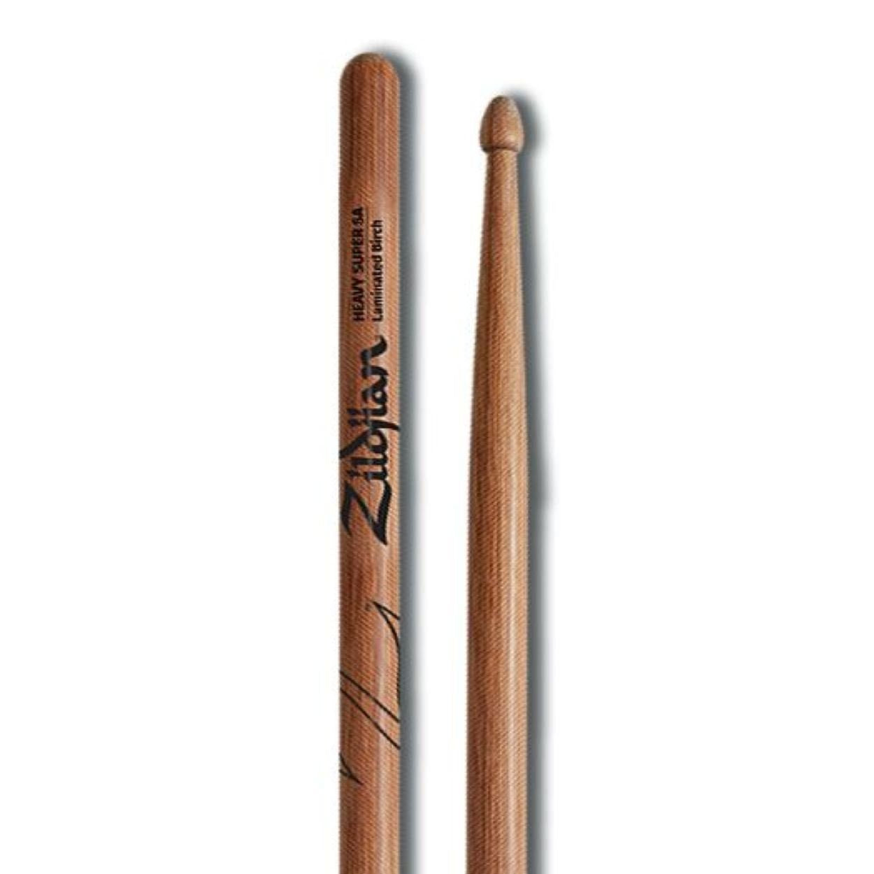 Zildjian Heavy Super 5A Laminated Birch Drum Sticks (ZS5AH) NOS