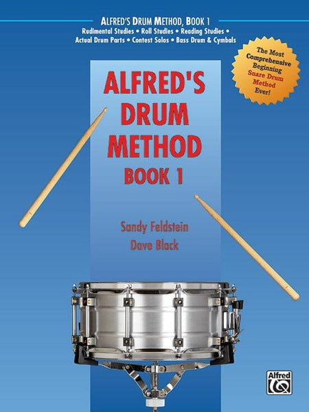 Alfred's Drum Method, Book 1, by Sandy Feldstein and Dave Black BOOKS VIDEOS DVD MAGAZINE Alfred 