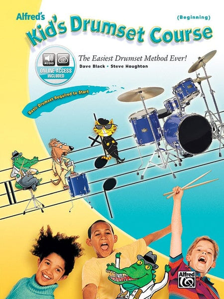 Alfred's Kid's Drumset Course, by Dave Black and Steve Houghton BOOKS VIDEOS DVD MAGAZINE Alfred 