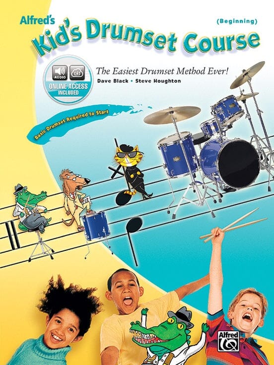 Alfred's Kid's Drumset Course, by Dave Black and Steve Houghton BOOKS VIDEOS DVD MAGAZINE Alfred 