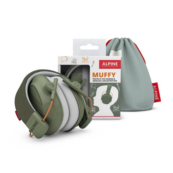 Alpine Hearing Protection Muffy Kids Earmuffs, Green (MUFFYGREEN) NEW DRUM ACCESSORIES Alpine Hearing Protection 