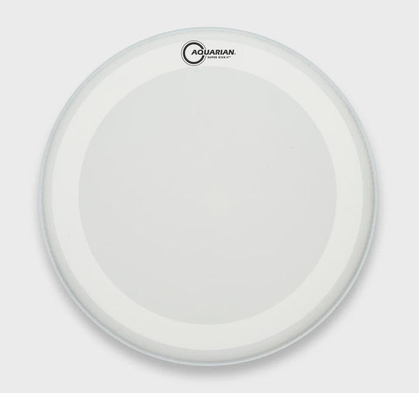 Aquarian 22" Super Kick II Texture Coated White Bass Drum Head (TCSKII22) DRUM SKINS Aquarian 