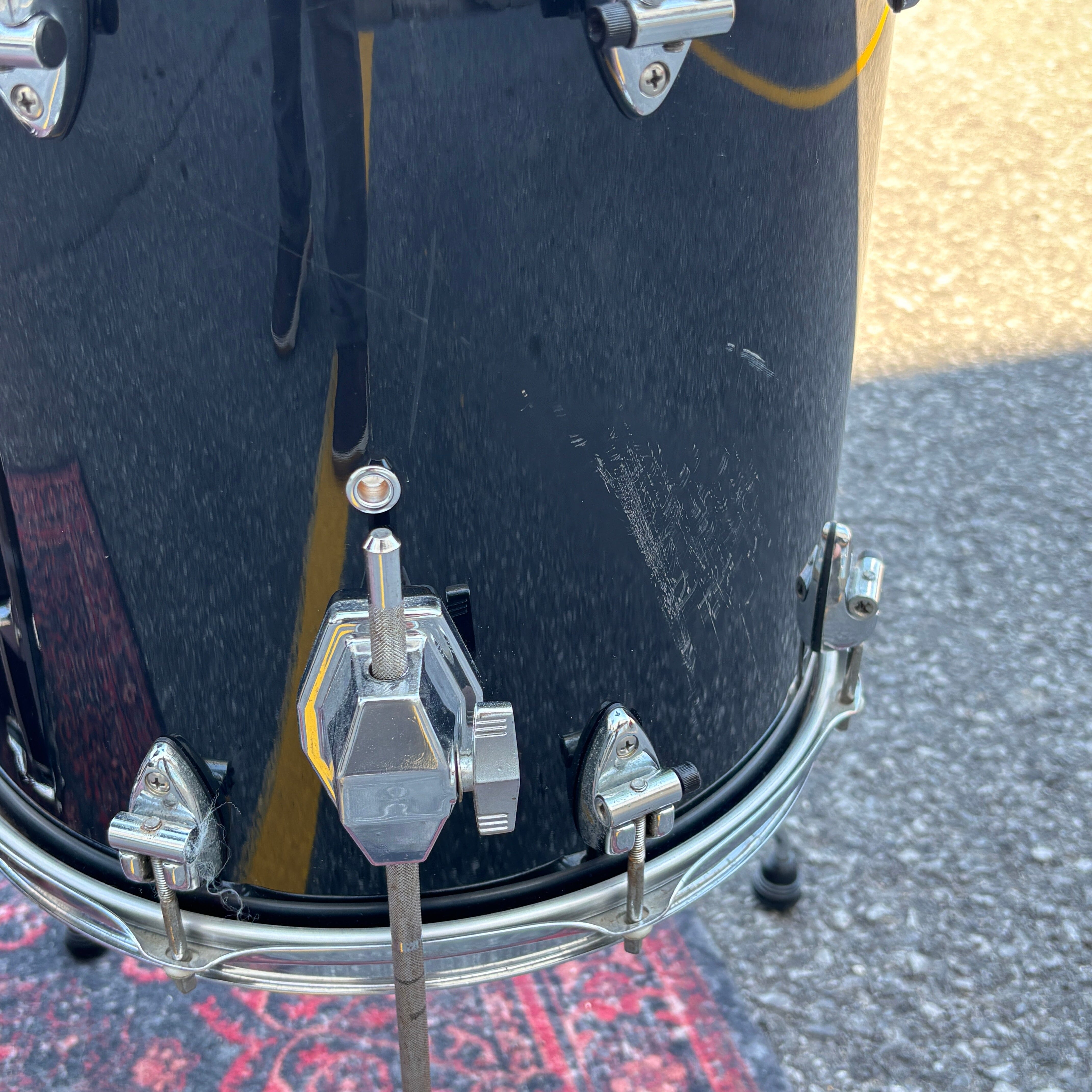 Ayotte Vancouver Era 4pc Drum Kit Black Gloss USED DRUM KIT Ayotte 