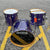Ayotte Wood Hoop Purple Sparkle 12/16/22/Snare USED DRUM KIT Ayotte 