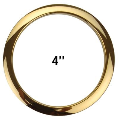 Bass Drum O's 4" Brass Port (HBR4) small parts Bass Drum O's 
