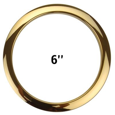 Bass Drum O's 6" Brass Port (HBR6) NEW DRUM ACCESSORIES Bass Drum O's 