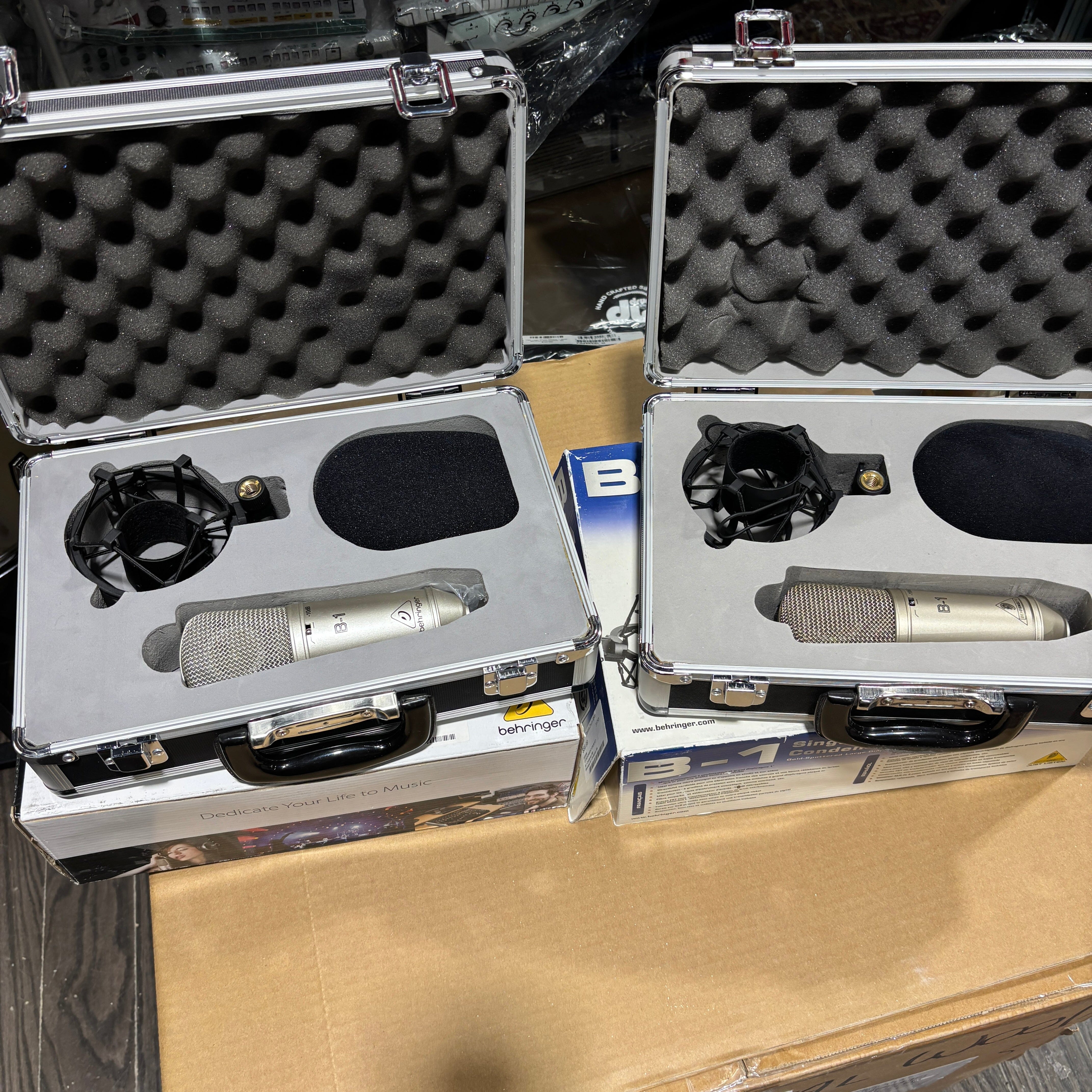 Behringer B1 Large Diaphragm Condenser Mic Pair drum kit Behringer 