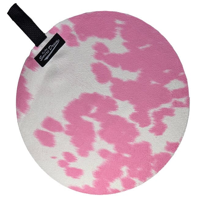 Big Fat Snare Drum Cow Moo Faux Suede Head, Pink, Rock (BFSD-R-SP-CMP) NEW DRUM ACCESSORIES Big Fat Snare 