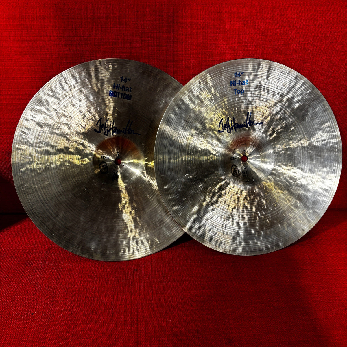 Bosphorus The Hammer 14" Hi-Hat Cymbals – Jeff Hamilton Signature – Used CONSIGNMENT CYMBALS Bosphorus 