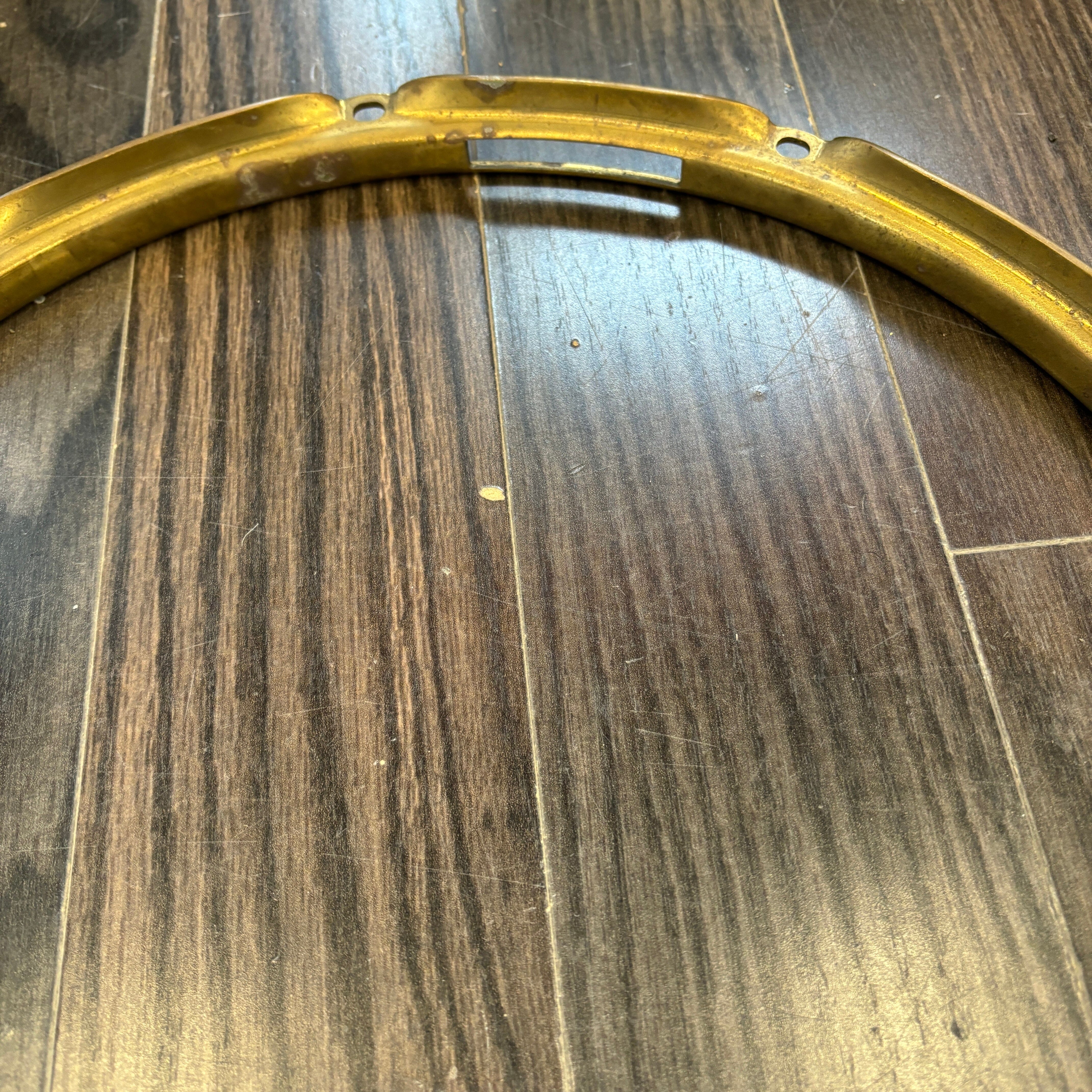 Brass Triple Flange Hoops 14" with 10 holes USED HARDWARE Dave's Drum Shop 