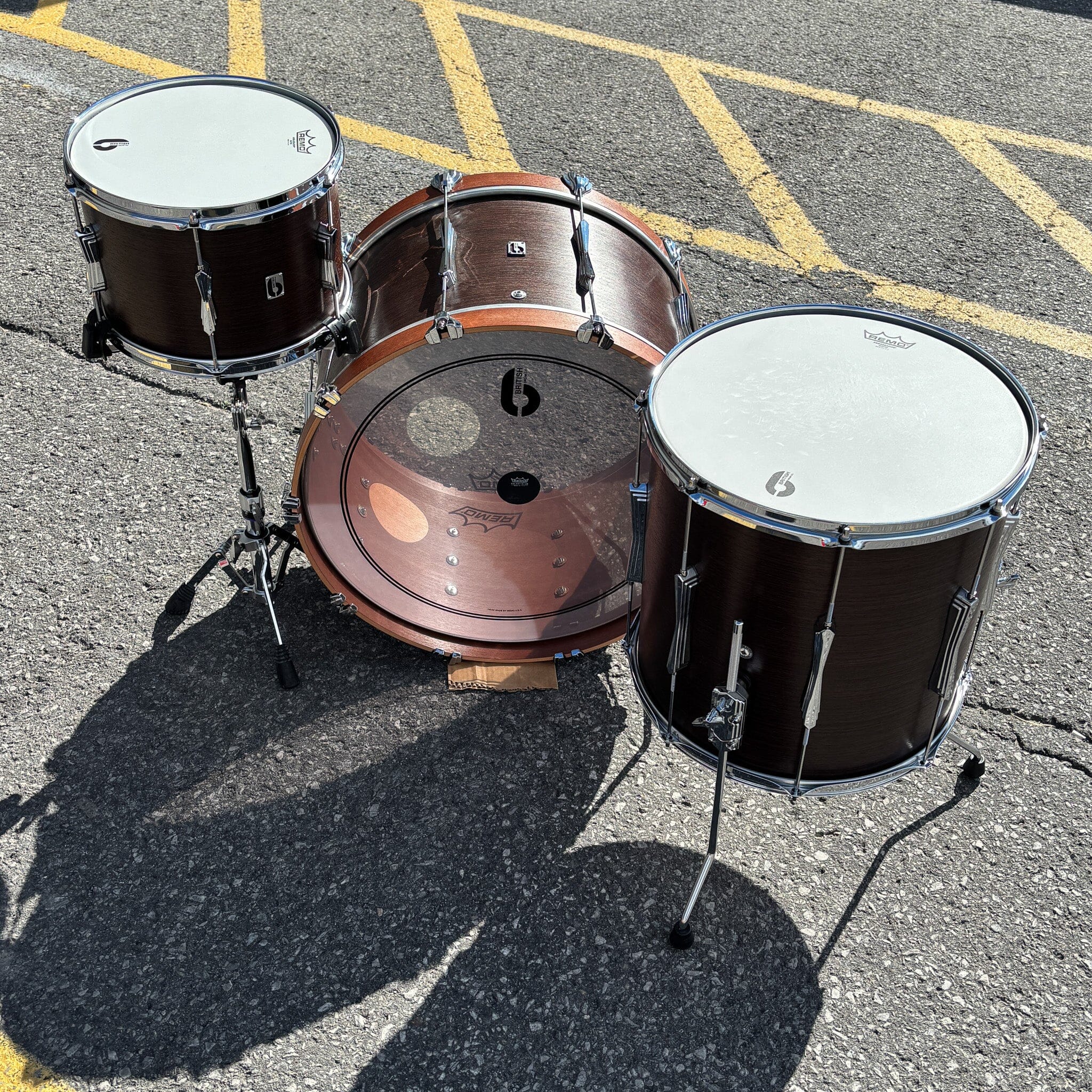 British Drum Company Lounge Series Kensington Crown 24/13/16 CONSIGNMENT DRUM KIT British Drum Co 