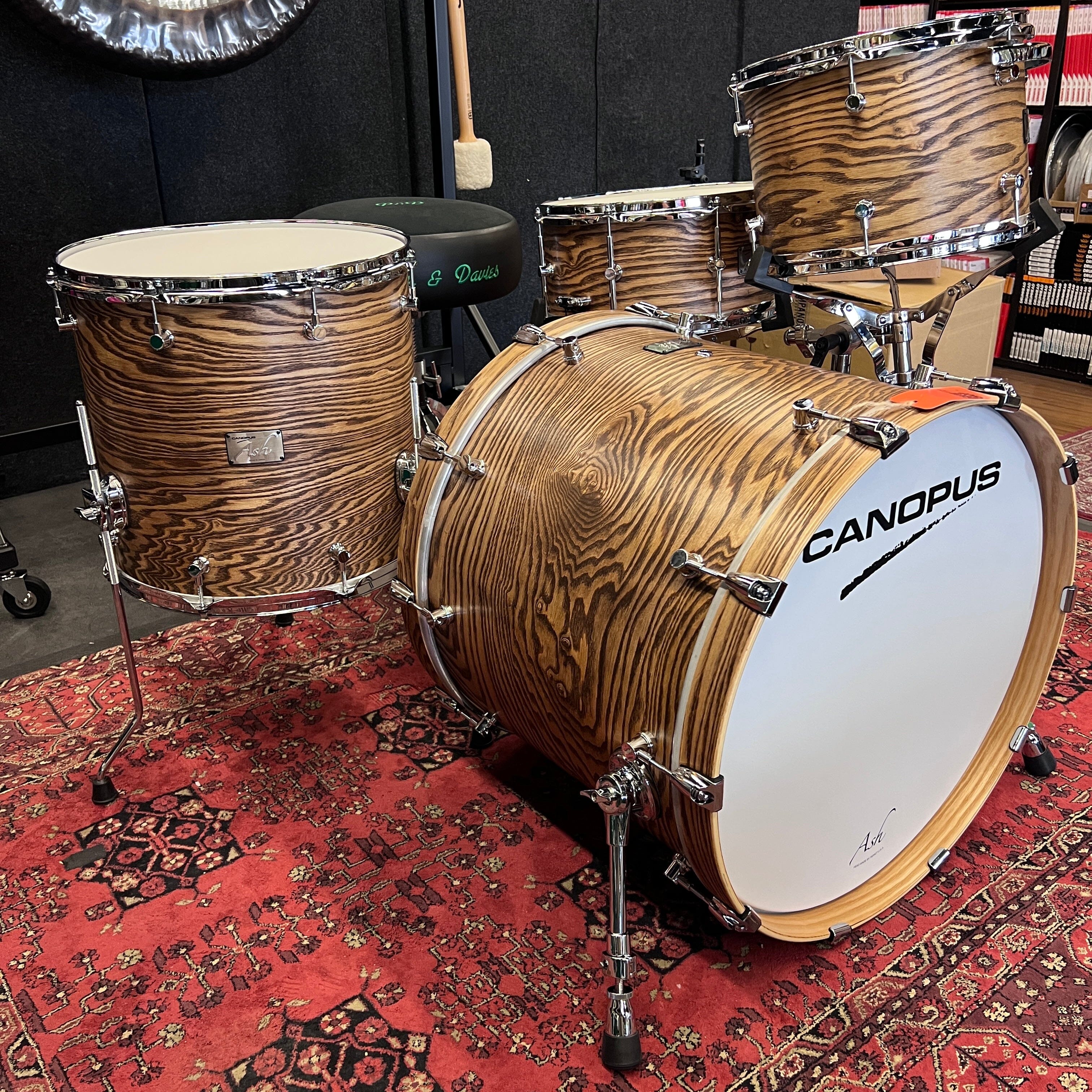 Canopus Ash Drum Kit 13/16/22/snare drum kit Canopus 