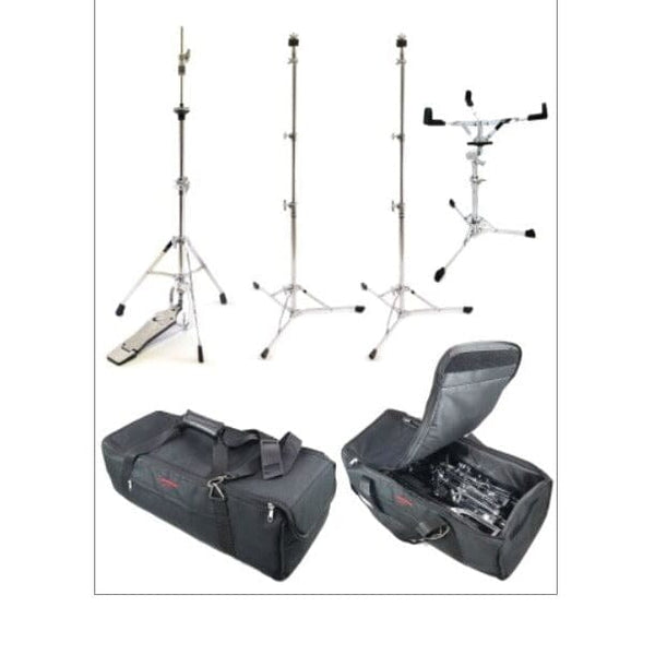 Canopus Light Weight Hardware Pack w/ Bag, 2 Cymbal Stands, Snare, Hi Hat Stands (LW-PG) Drum Kit Hardware Canopus 
