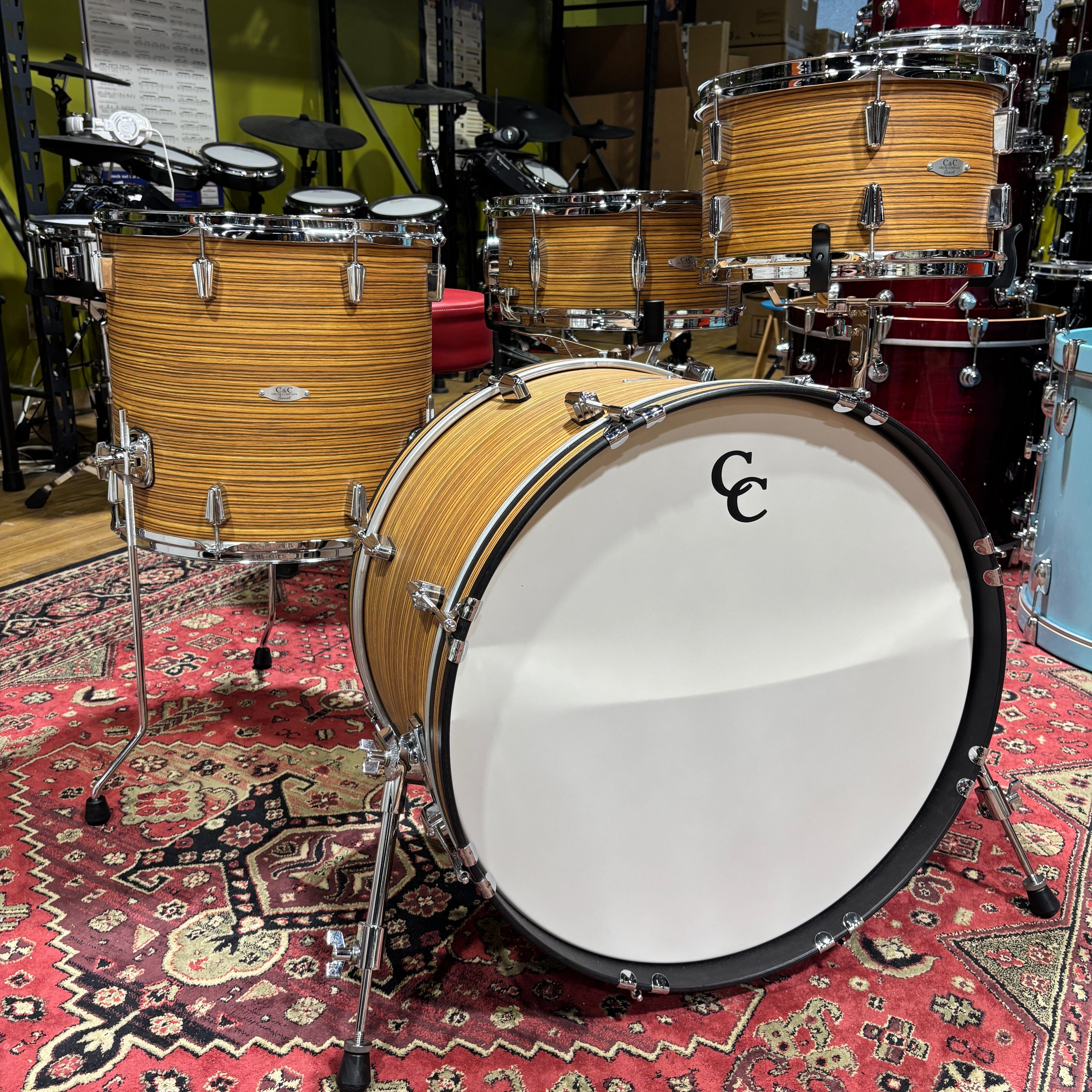 C&C Gladtsone 7 Ply 22/13/16 Peanut Butter Swirl CONSIGNMENT DRUM KIT C&C 