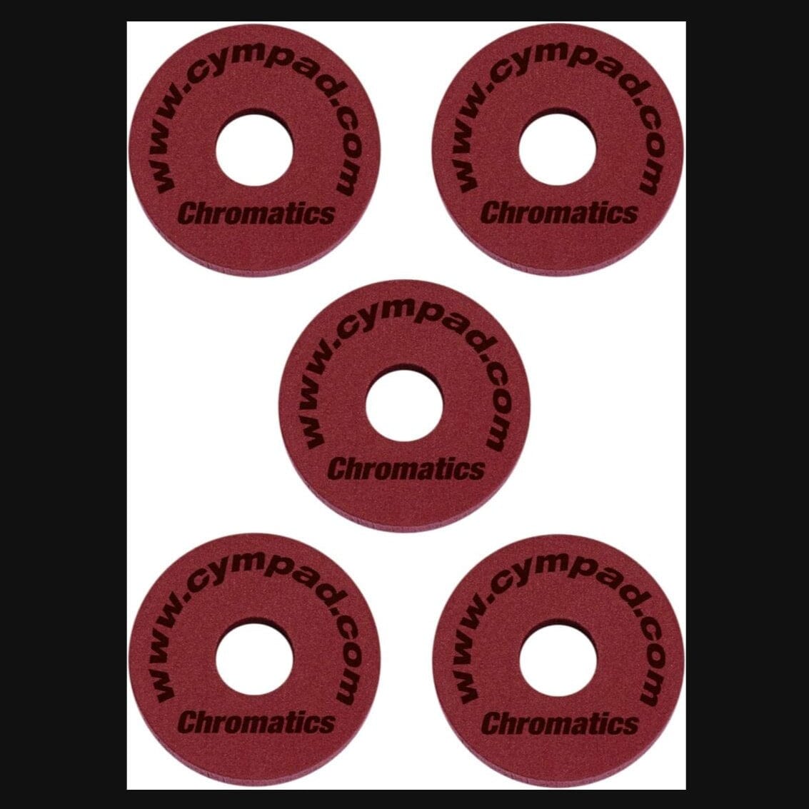 CYMPAD Chromatics Set 40/15mm, Crimson, 5 pack (CS15/5C) NEW DRUM ACCESSORIES Cympad 