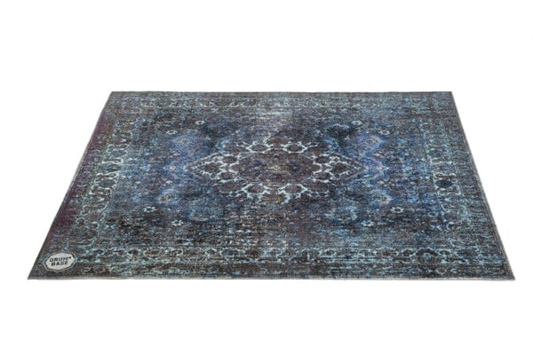 DRUMnBASE Vintage Persian Style Drum Rug 5.34'x4.65, Blue (VPCLB-BLU) NEW DRUM ACCESSORIES DRUMnBASE 