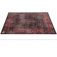 Thumbnail for DRUMnBASE Vintage Persian Style Stage Rug, Black Red 6'x5.25' (VP185-BLR) NEW DRUM ACCESSORIES DRUMnBASE 