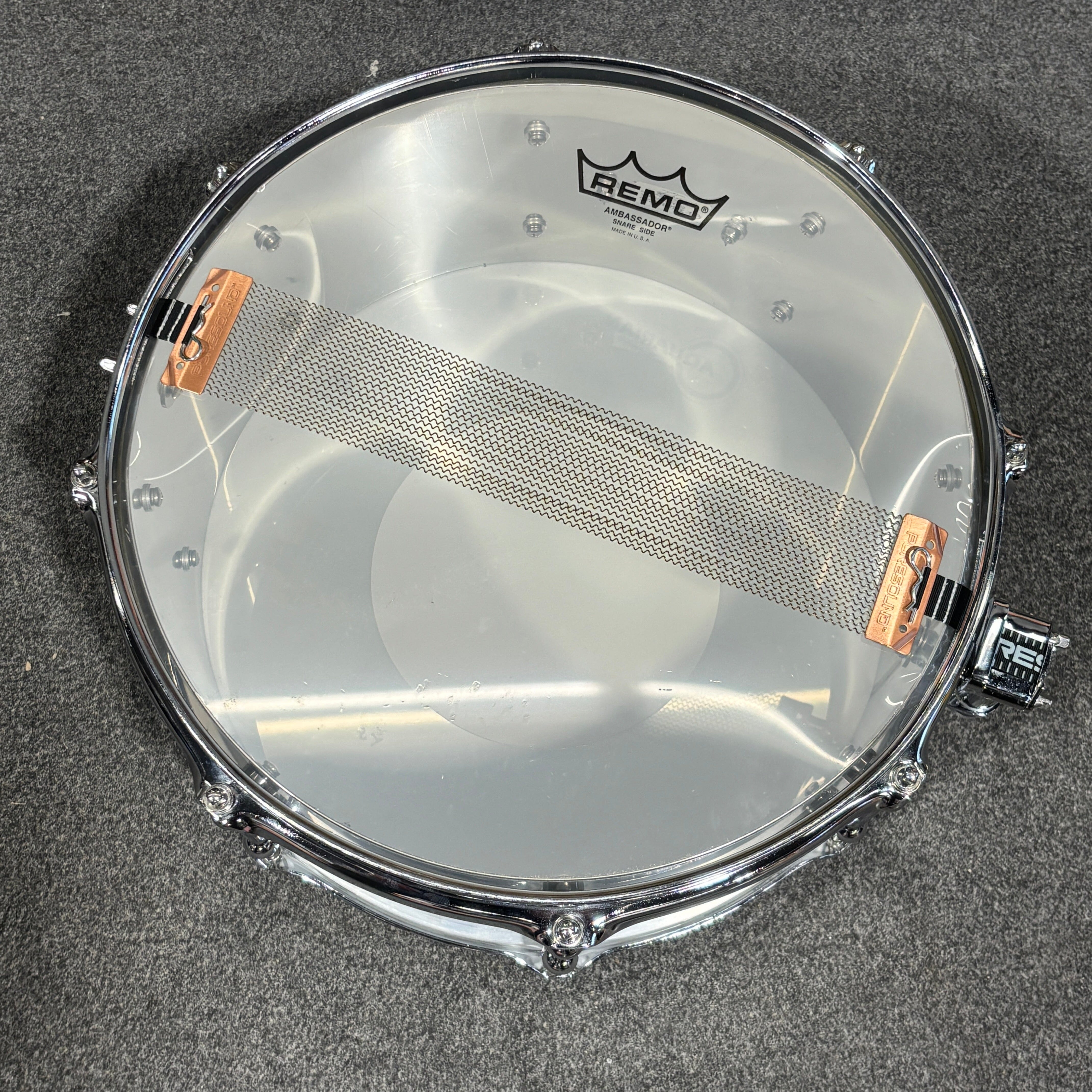 Dunnett Classic 13" x 6.5" Polished Stainless Steel Snare Drum (Used) USED SNARE DRUMS Dunnett 