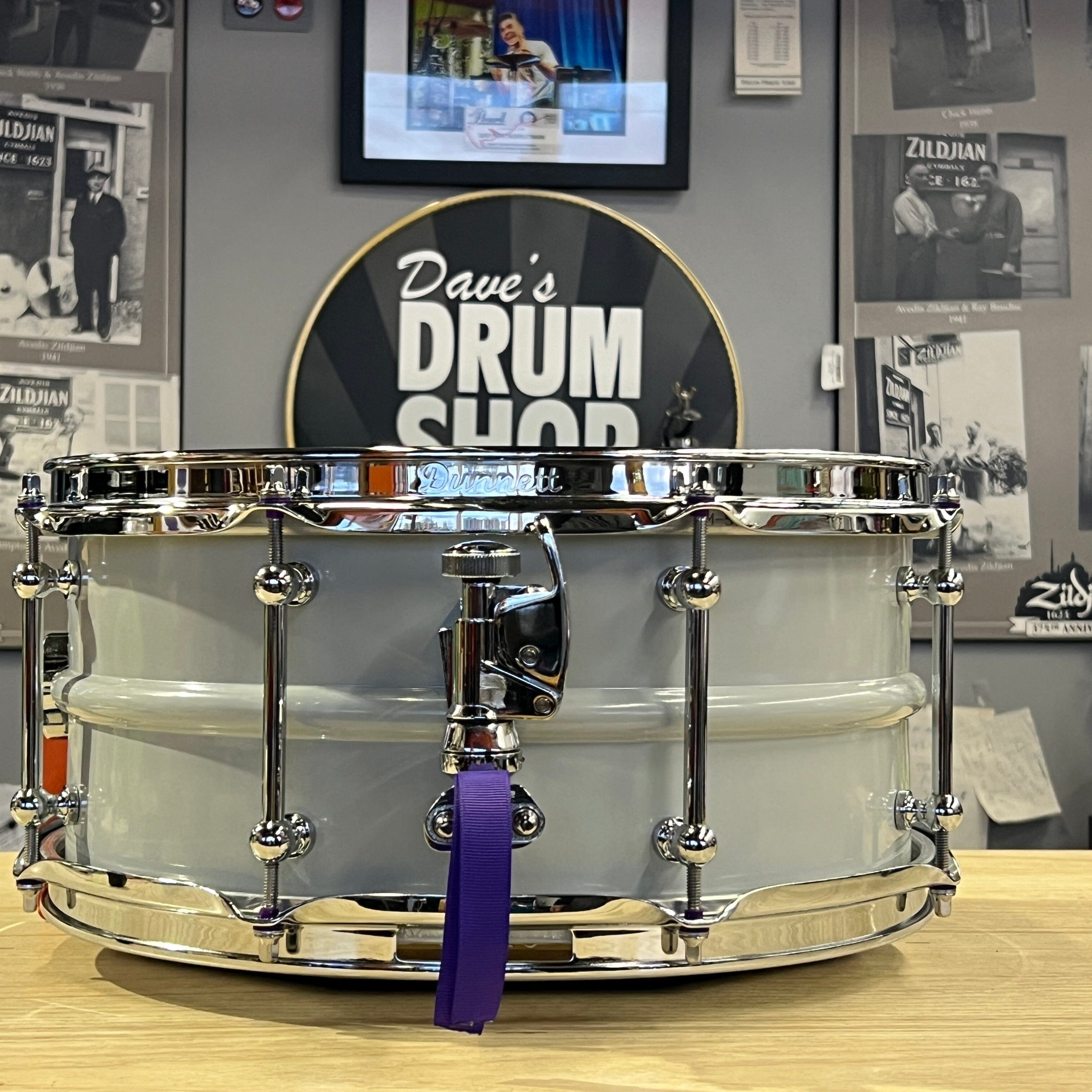 Dunnett Classic 2N Snare Drum, Gray, 6.5x14 (65142N-CS) NEW SNARE DRUMS Dunnett Classic Drums 