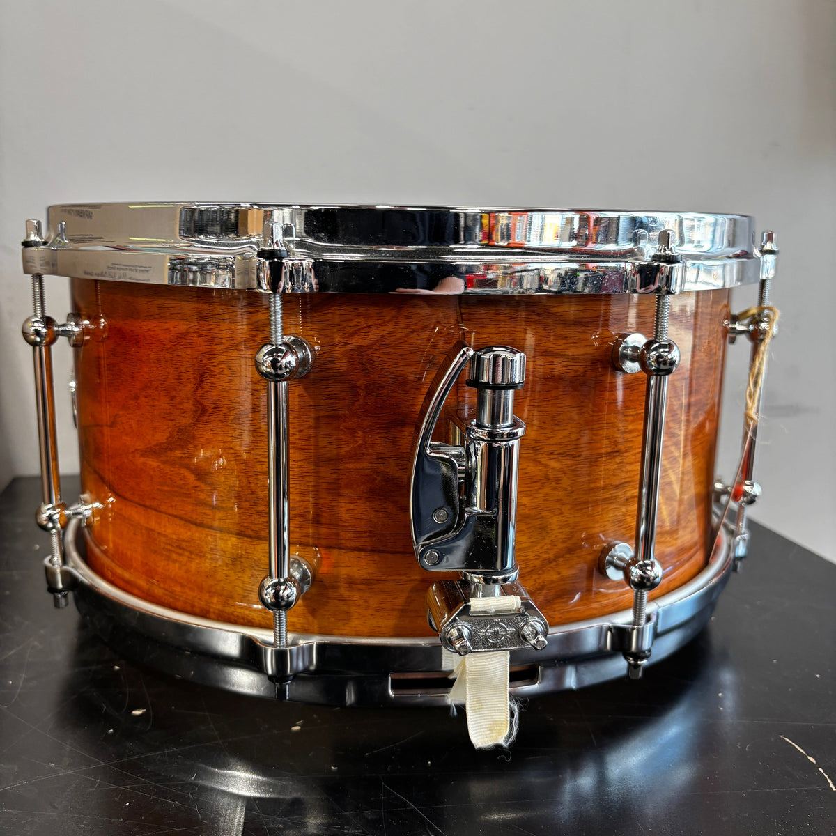 Dunnett Classic MonoPly Mahogany 7×14" Snare Drum – Natural Gloss CONSIGNMENT DRUM KIT Dunnett 