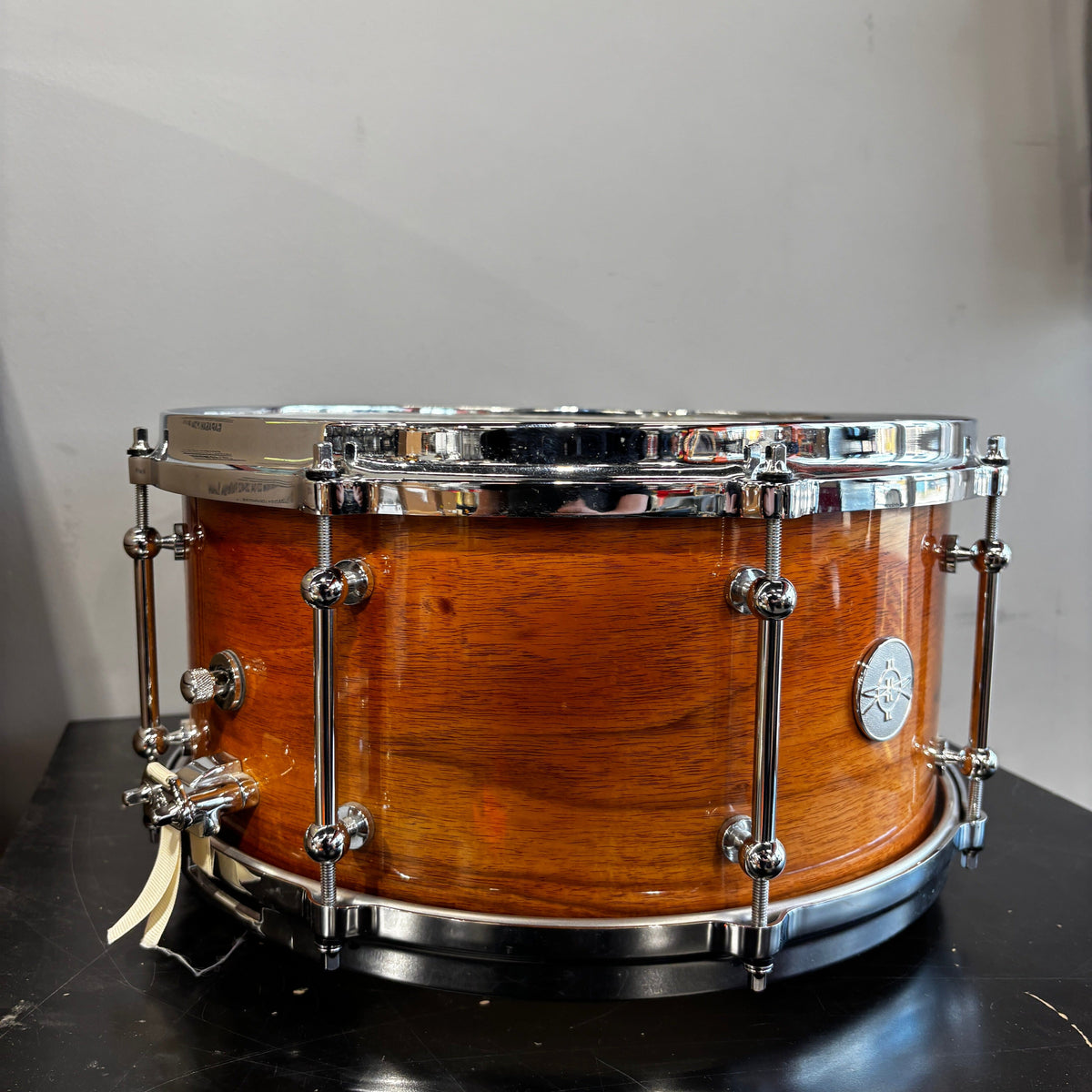 Dunnett Classic MonoPly Mahogany 7×14" Snare Drum – Natural Gloss CONSIGNMENT DRUM KIT Dunnett 