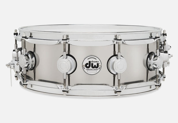 DW 14 x 4.5" Collector's Stainless Steel Snare Drum (DCMS14514SCX717) NEW SNARE DRUMS DW 