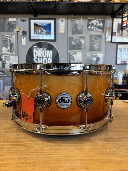 DW 6.5 x 14 Burnt Toast Fade Collectors Maple Standard (Demo) NEW SNARE DRUMS DW 